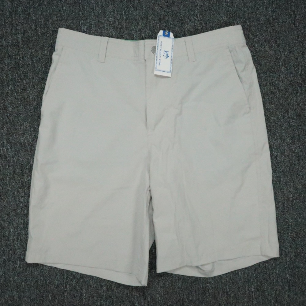 Southern Tide Shorts Mens Small Harpoon Tide To Trail Chino Zip Pocket NWT